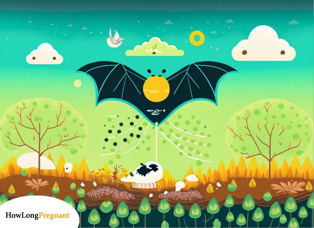Environmental Factors - Infographic showing how climate and habitat affect bat gestation
